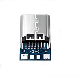 Printed board with connector USB Type-C 4pin female CN-01-08