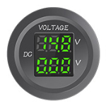 Voltmeter<gtran/> YC-A70G 6-30VDC double green<gtran/>