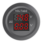 Voltmeter<gtran/> YC-A70R ​​6-30VDC double red<gtran/>