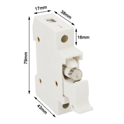 Fuse holder RT18-32A 10x38mm on DIN rail 1P