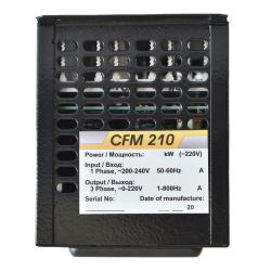 Frequency converter CFM210 1.1KW Software: 5.0
