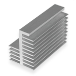 Aluminum radiator XL-213 68*50*85 mm.