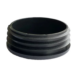 Plug for round pipe D=76mm inner black
