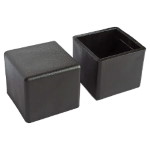 Plug for square pipe 20x20mm outer black