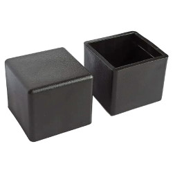 Plug for square pipe 20x20mm outer black