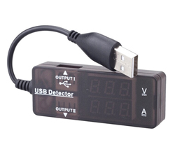  USB volt-ammeter  KW203 with data transmission (current up to 3A)