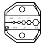 Вставка в кліщі ProsKit<draft/> CP-336DV для обтиску коаксіального кабелю<gtran/>