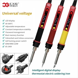  Temperature controlled soldering iron CXG Global E110WT [220V, 110W, tip 900M]
