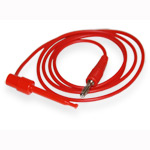 Cable Banana - clip red Y204 22AWG 1 meter