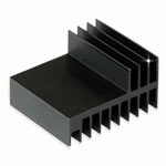 Aluminum radiator<gtran/> 50*58*31.8MM Module heat sink aluminum black oxide