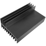 Aluminum radiator<gtran/> 150*58*31.8MM heat sink aluminum black