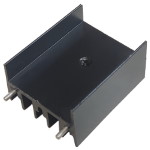 Радіатор алюмінієвий 45*24*16MM heat sink Black w/pin