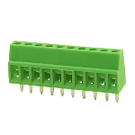 WJEK screw terminal block254-2.54-10P-140-00A Green