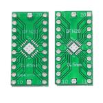 Printed circuit board adapter QFN20-DIP20 pitch 0.5/0.65
