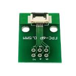 Printed board with connector FFC/FPC-6P pitch 0.5mm