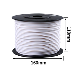 Insulating tube PVC white 5.0 mm ROLL 0.9 kg