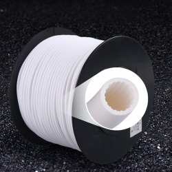 Insulating tube  PVC white 5.0 mm piece 1 m