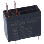 Реле QY62F-012DC-HS 20A 1A coil 12VDC