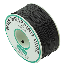 Installation wire 30 AWG solid black on 250m reel