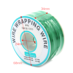 Installation wire 30 AWG solid white on 250m reel