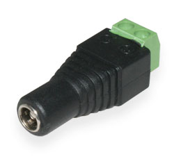 Power socket 5.5/2.5F with terminal block
