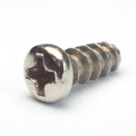 Screw 3.5x6mm with rounded head, nickel-plated