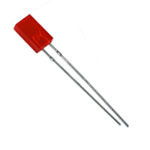 Светодиод 5х2mm Красный матовый 2,5 mcd, 140 deg, 20mA, 2.