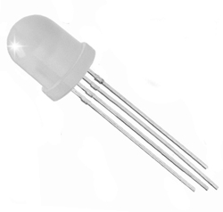LED 10mm RGB common anode diffused