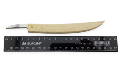 Technical banana knife with wooden handle